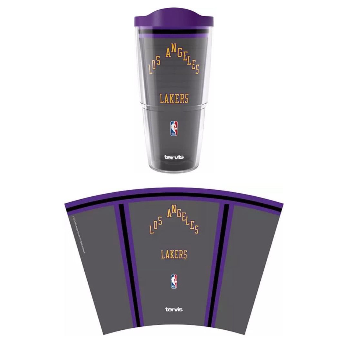 Tervis 2023-24 City Edition Lakers Clear Tumbler