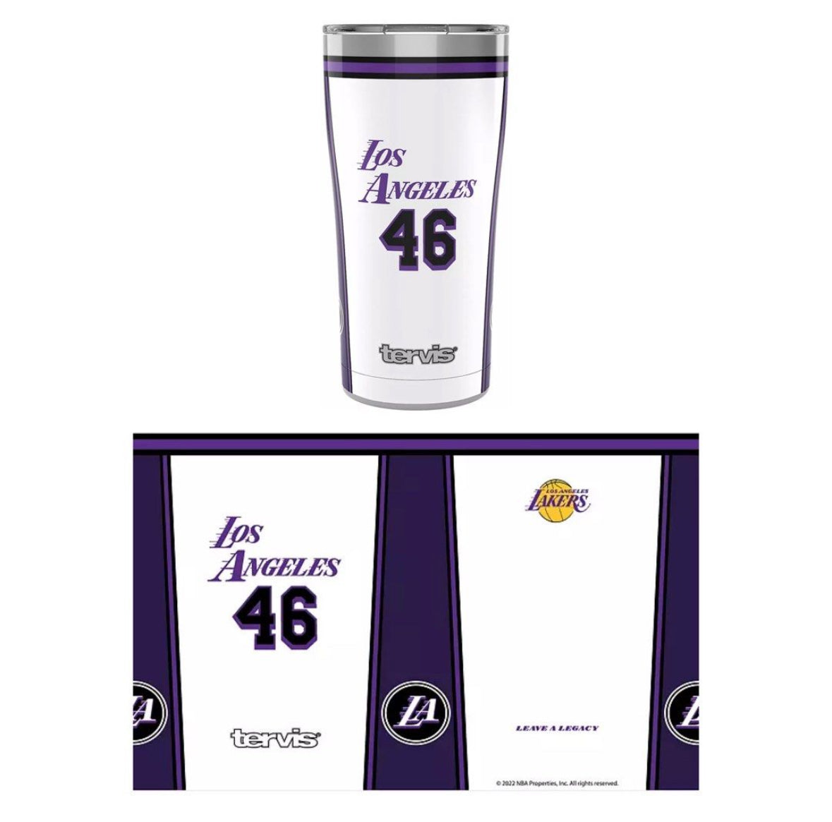 Tervis 2022-23 City Edition Lakers 20oz. Stainless Steel Tumbler