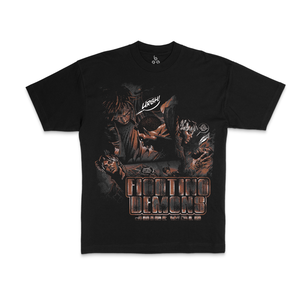 Juice WRLD Fighting Demons Vintage Comic T-Shirt