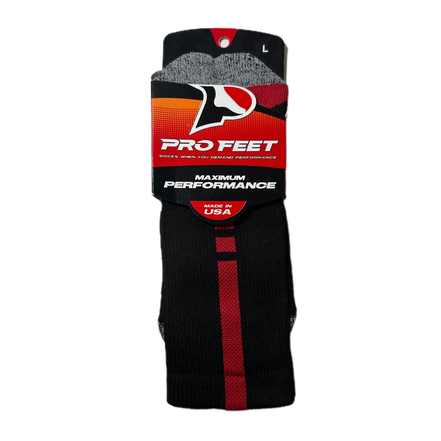 ProFeet Shooter 2.0 Crew Socks (Black/Red)