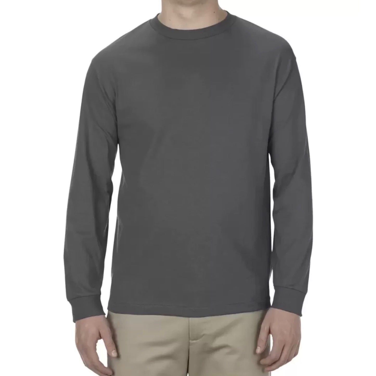 Alstyle Heavyweight Cotton Long Sleeve T-Shirt by American Apparel