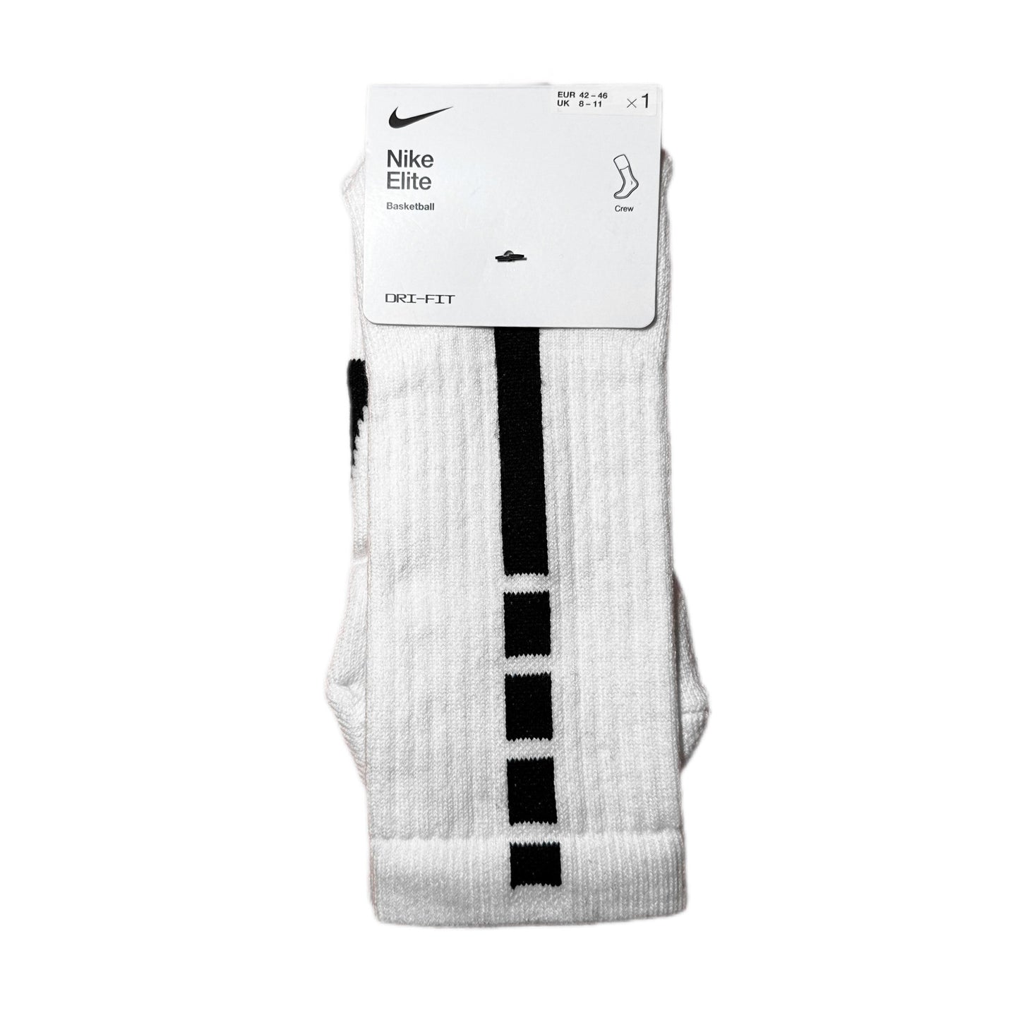 Nike Elite Basketball Crew Socks (White)