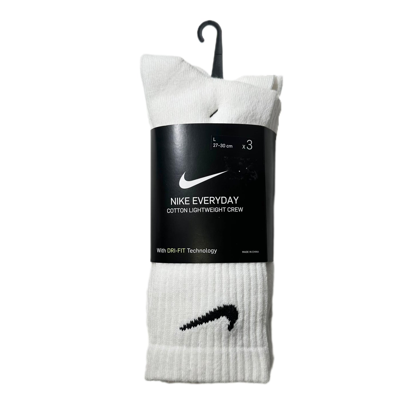 Nike Dri-FIT Everyday Crew Socks (White)