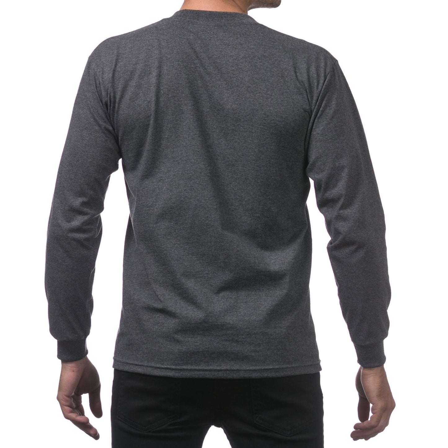 Pro Club Heavyweight Cotton Long Sleeve Crew Neck T-Shirt